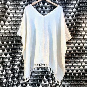 ivory light weight poncho